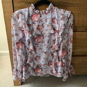 Blouse - floral- long sleeve